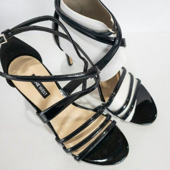 Nine West Ilov Dress Sandals Black -7 - Picture 3 of 5